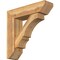 Ekena Millwork Balboa Slat Rough Sawn Bracket w/ Offset Brace, Western Red Cedar, 8"W x 30"D x 30"H BKT0806X30X30BOA06RWR - alternate 1
